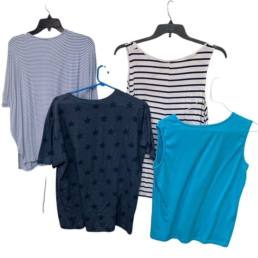 Lot of Old Navy Mountain Lake Womens XL Short Sleeve USA Tank Tops Shirts Blouse
