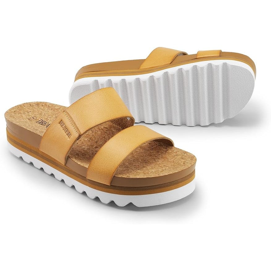 New Dream Pairs Womens Size 6 Platform Wedge Cork Cushion Arch Support Sandals