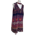By & By Womens XXL Sleeveless Keyhole Lined Floral Sheath Dress w Necklace
