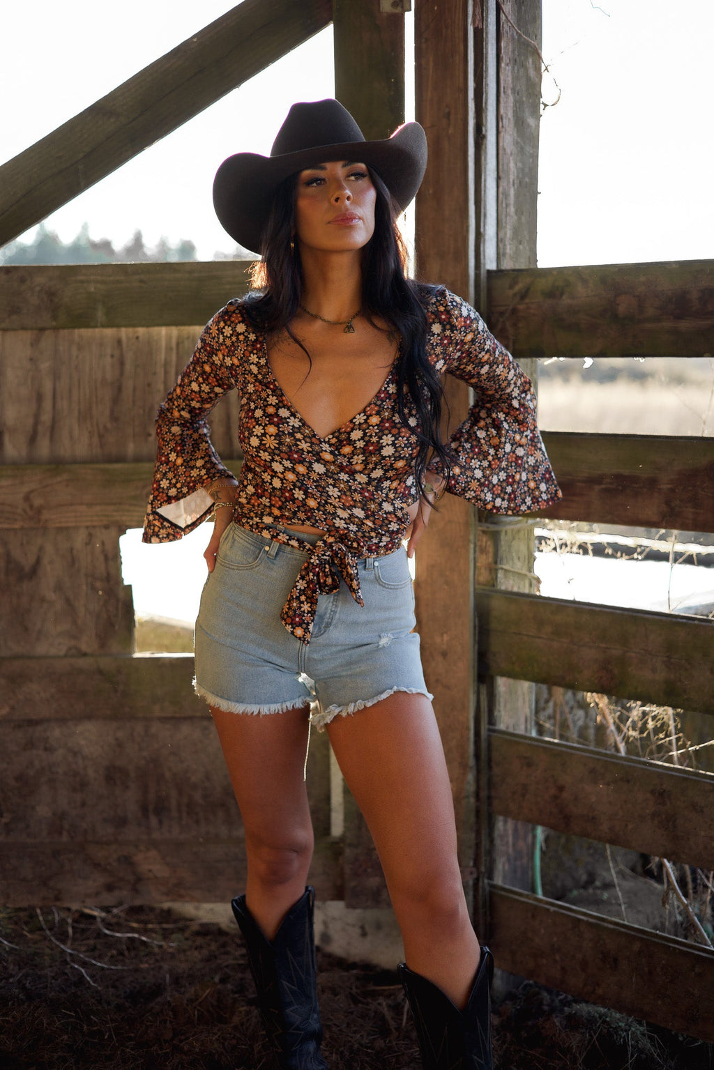 Brooke High Waisted Denim Shorts