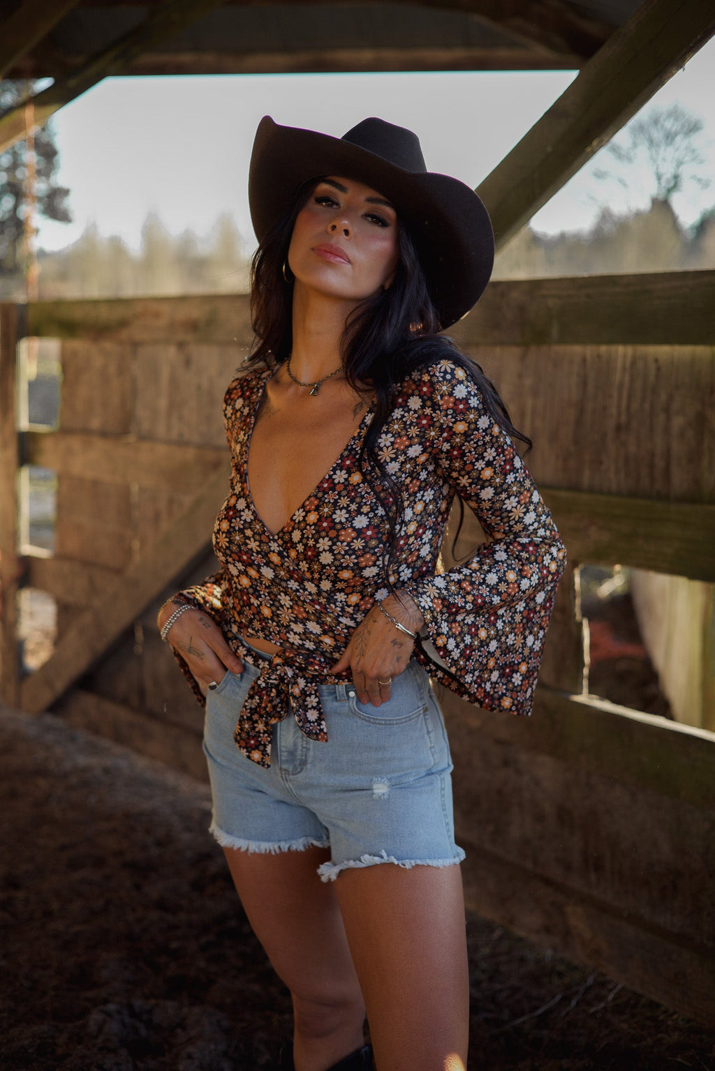 Brooke High Waisted Denim Shorts