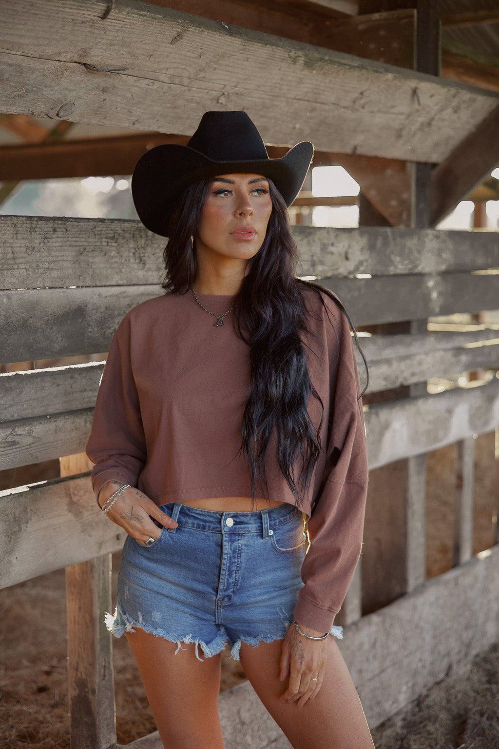 Riley Cropped Long Sleeve