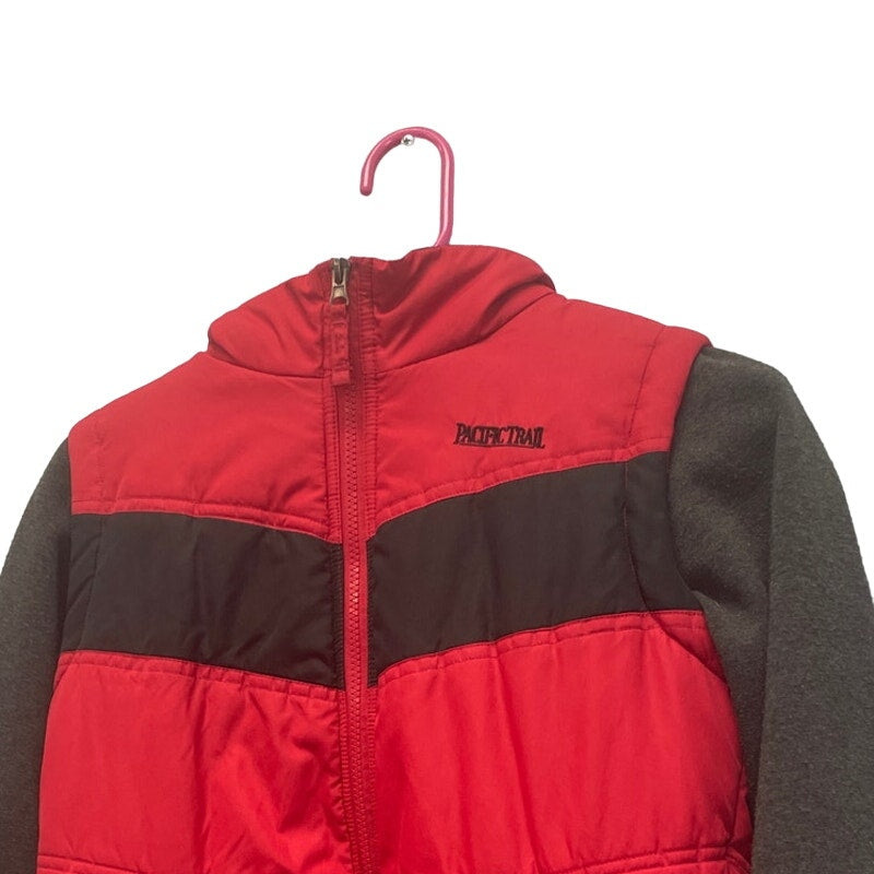 Pacific Trail Boys Medium 100% Polyester Lined Full Zip Fleece Hood & Arms Vest