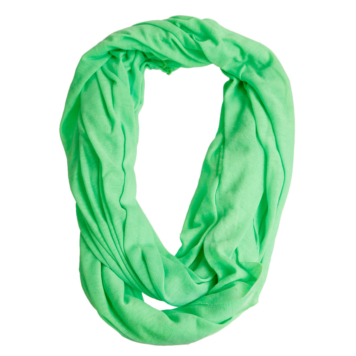 Infinity Scarf Bright Green Stylish Casual Accessory