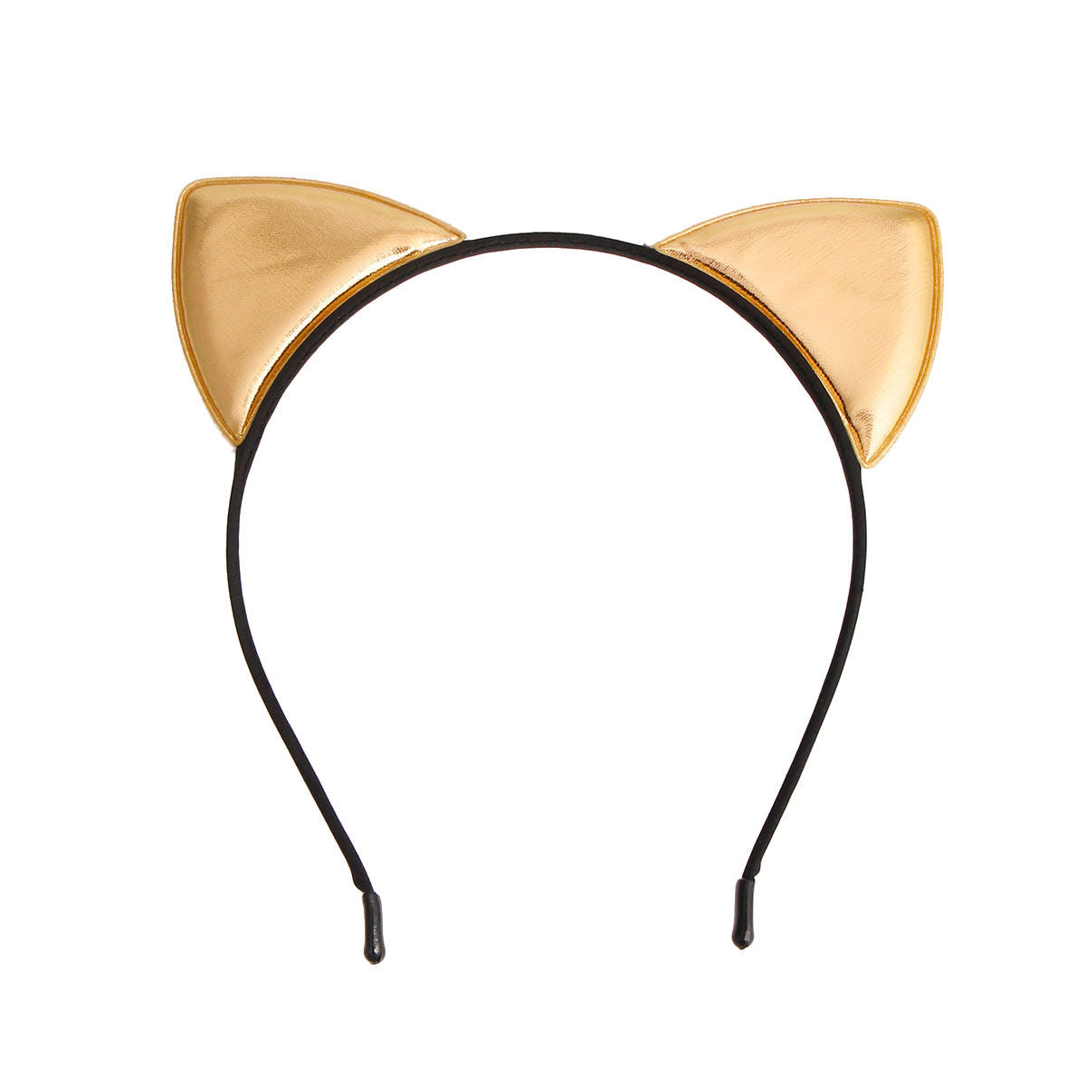 Fashion Headband with Gold Kitty Ears – Stylish Accessory