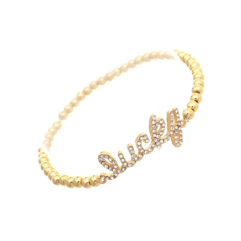 Lucky Gold Ball Bead Bracelet – Stylish Fashion Jewelry Accessory