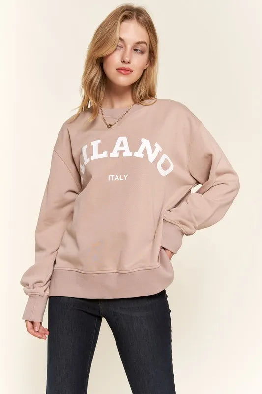 Washed Milano Pullover Sweatshirt
