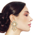 Flower Stud Earrings Gold Antique Stylish Chic Jewelry