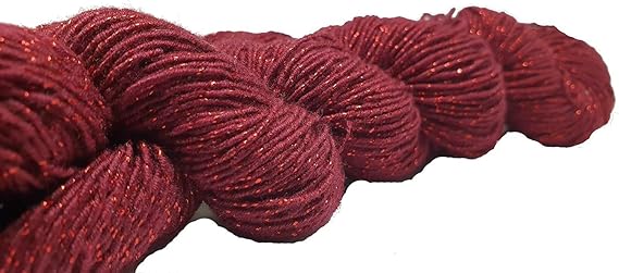 Knitsilk Sparkle Silk Yarn: Silk Shimmer Sparkle - Knit, Crochet, Weave, Baby Yarns 150 Yard 50 GR