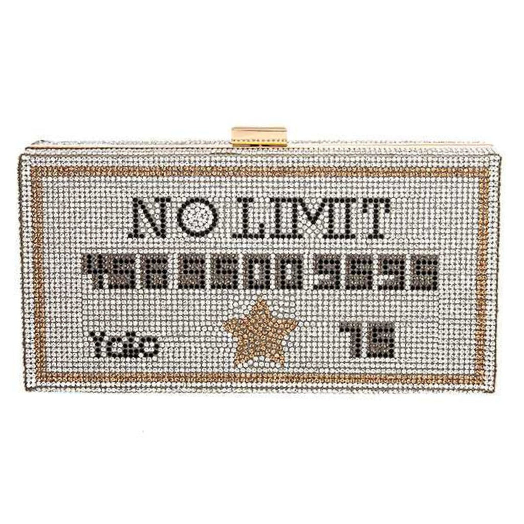 Credit Card Clutch Silver Bling Stylish Fashion Accessory