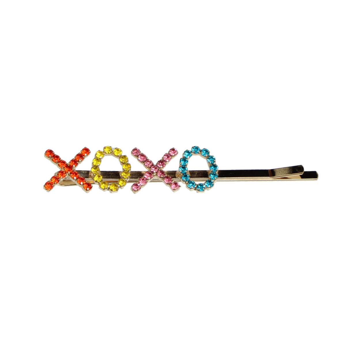 Bobby Pin Gold Multi XOXO Stylish Hair Accessory
