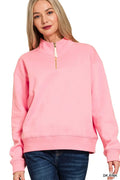 Fleece Half Zip Sweatshirt