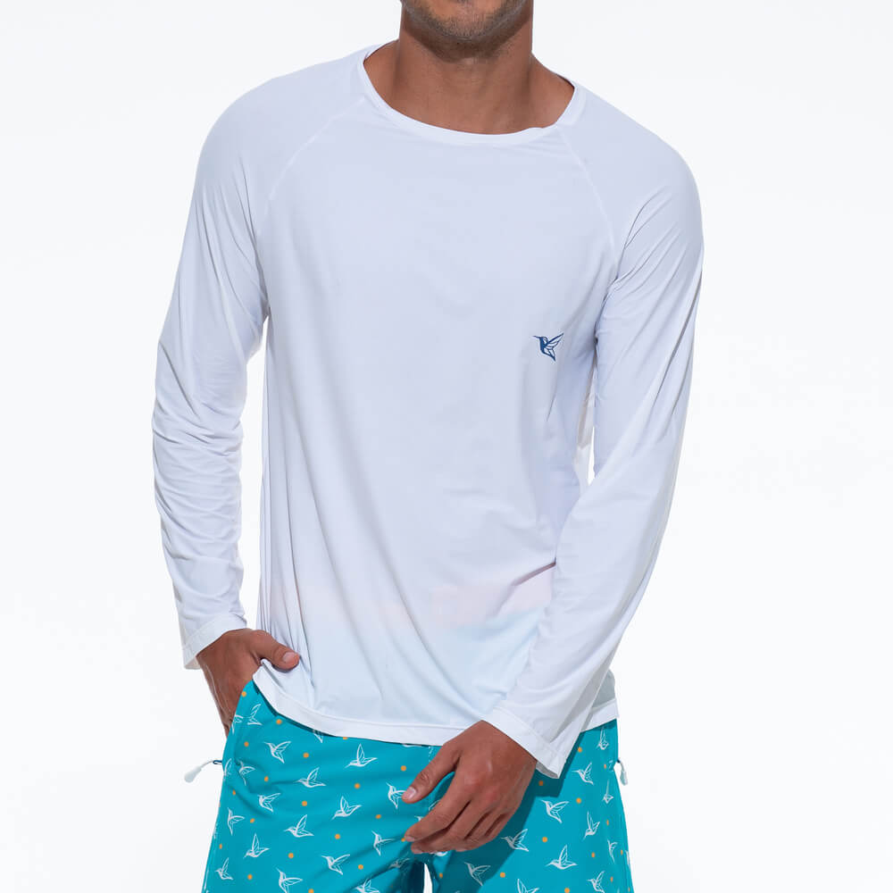 White UPF Long Sleeve Shirt