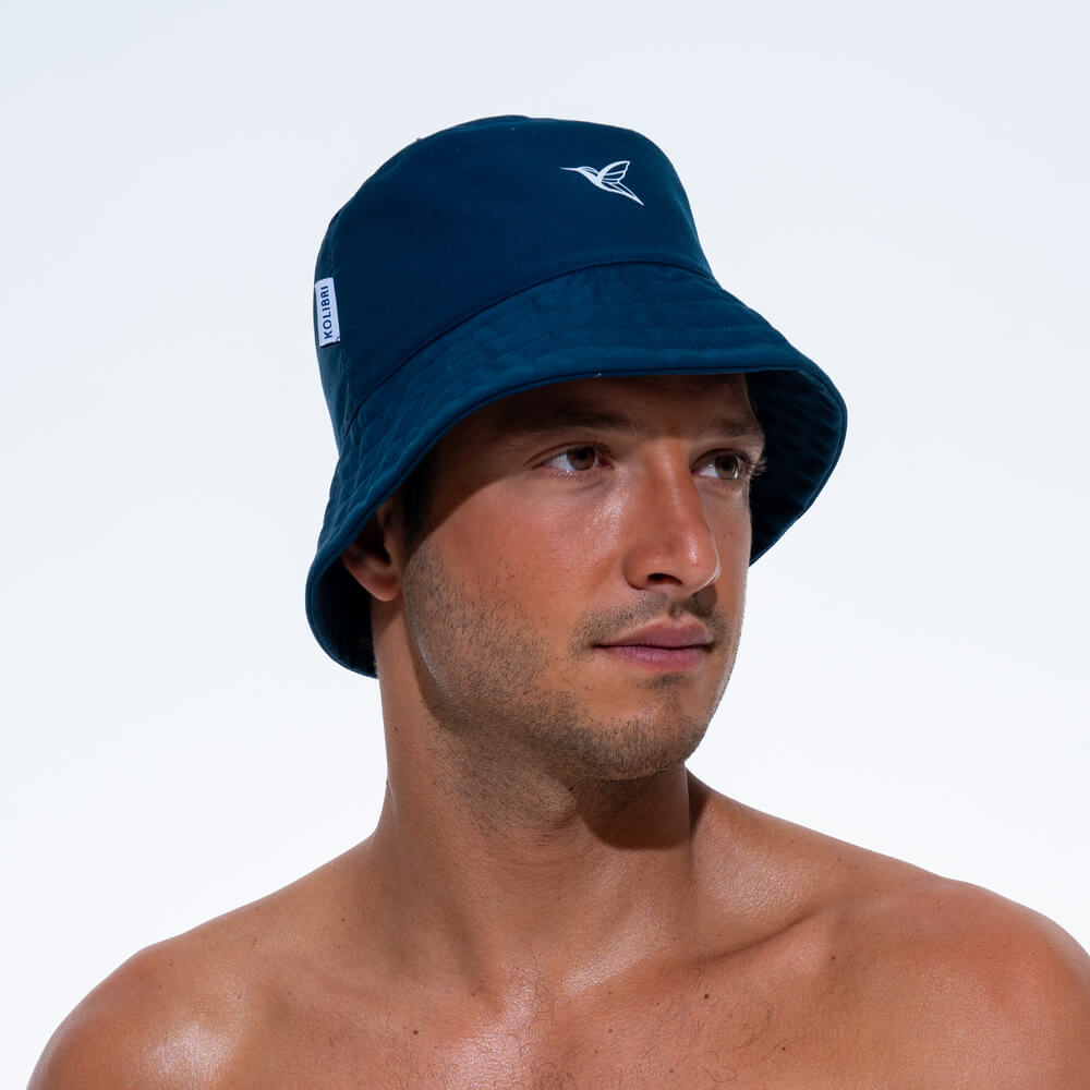 Men's Navy Blue Bucket Hat