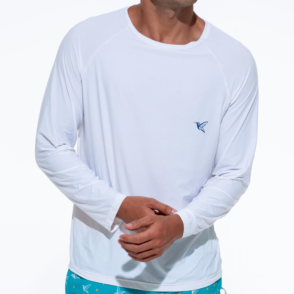 White UPF Long Sleeve Shirt