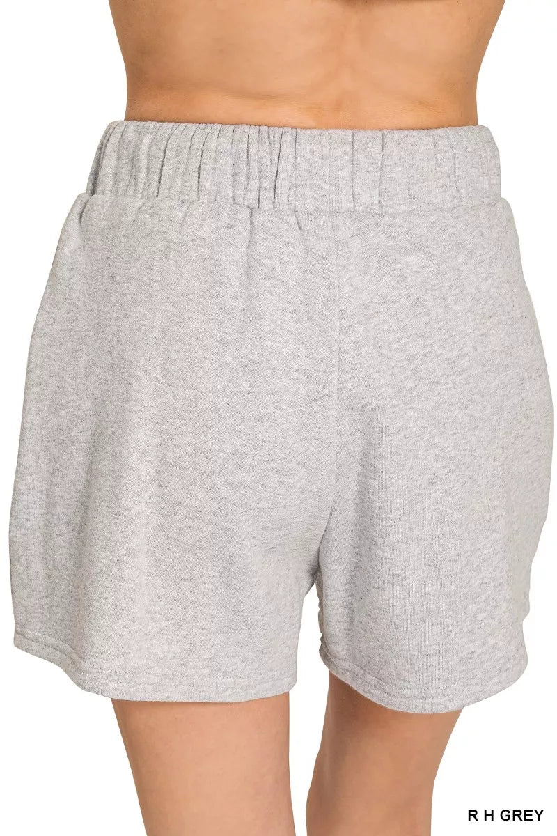Fleece Long Sleeve Sweatshirts & Shorts Set