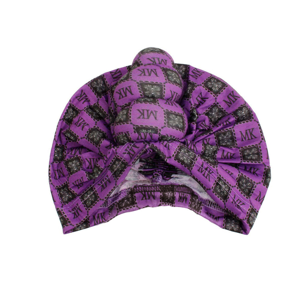 Women’s Tall Twist Knot Turban Headband Purple Stylish Fashion Accessory
