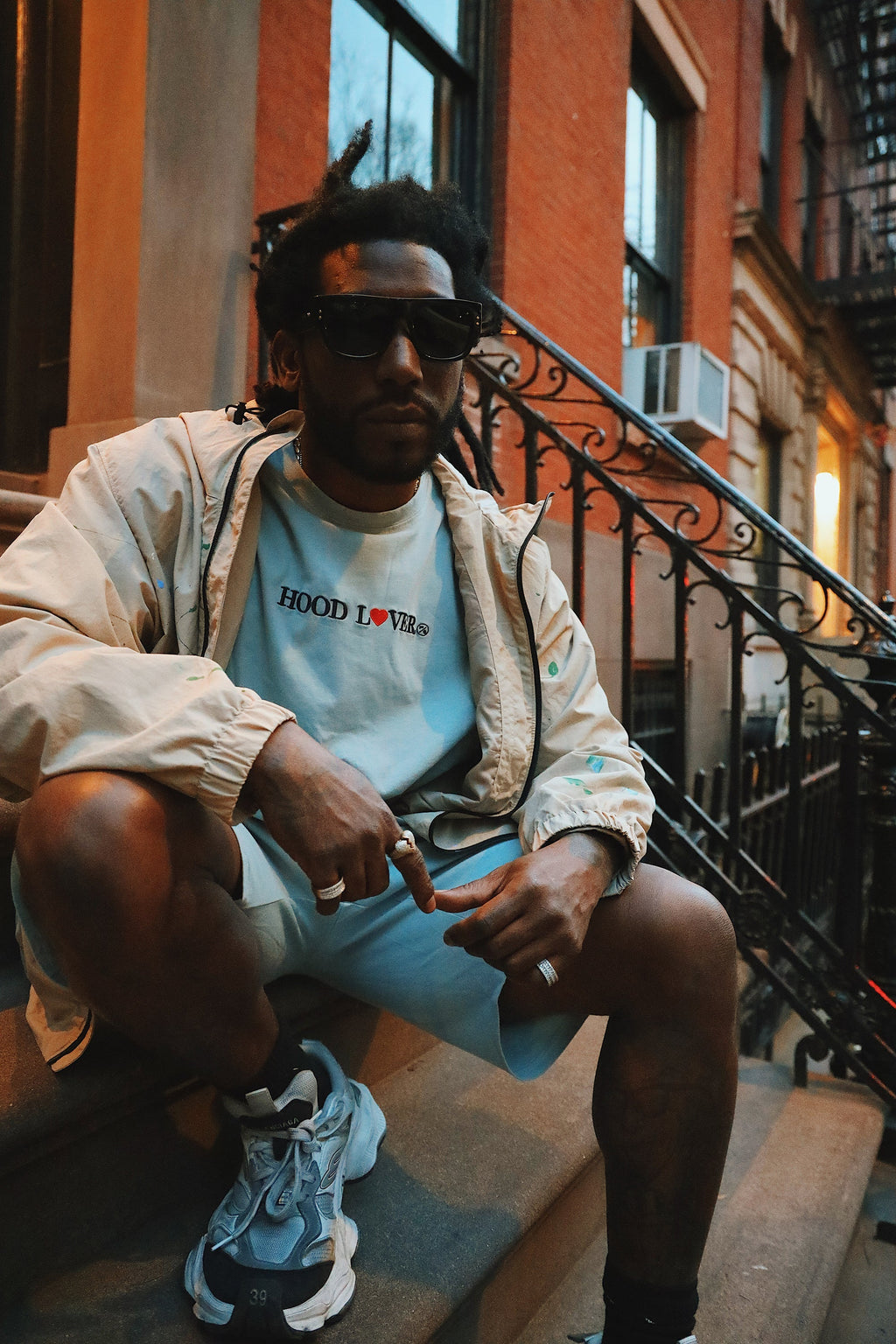 Oversized Streetwear Shorts – Hood Lover Graphic Shorts – Relaxed Fit