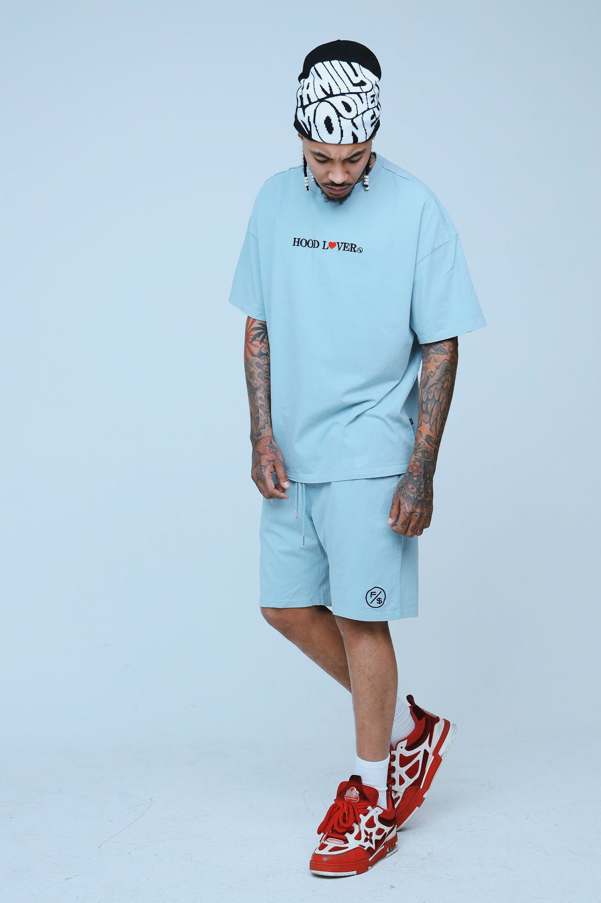 Oversized Streetwear Shorts – Hood Lover Graphic Shorts – Relaxed Fit