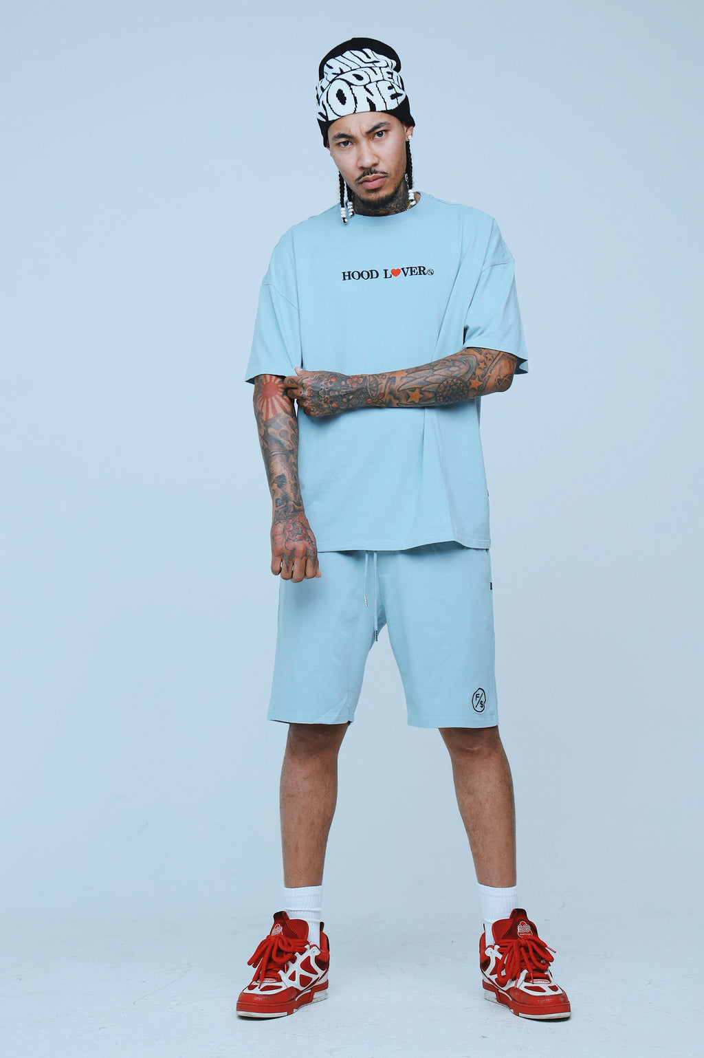 Oversized Streetwear Shorts – Hood Lover Graphic Shorts – Relaxed Fit