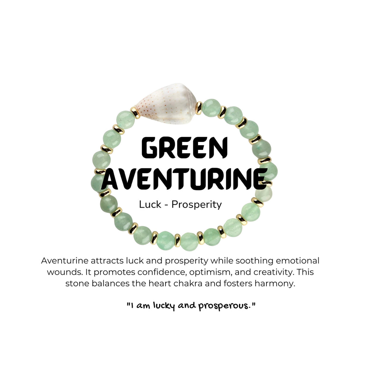 Luck & Prosperity Stone Ocean Bracelet (Adventurine)