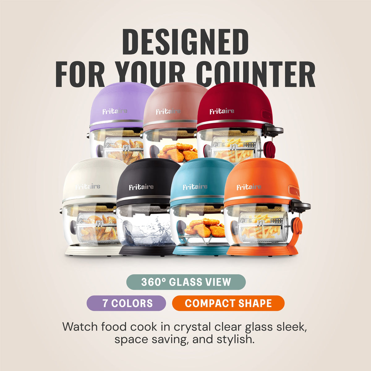 Self-Cleaning Air Fryer™ & Non-Toxic Air Fryer™ - Cherry
