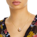 Statement Baseball Necklace Set with Pave Rhinestones, Trendy Fashion Jewelry