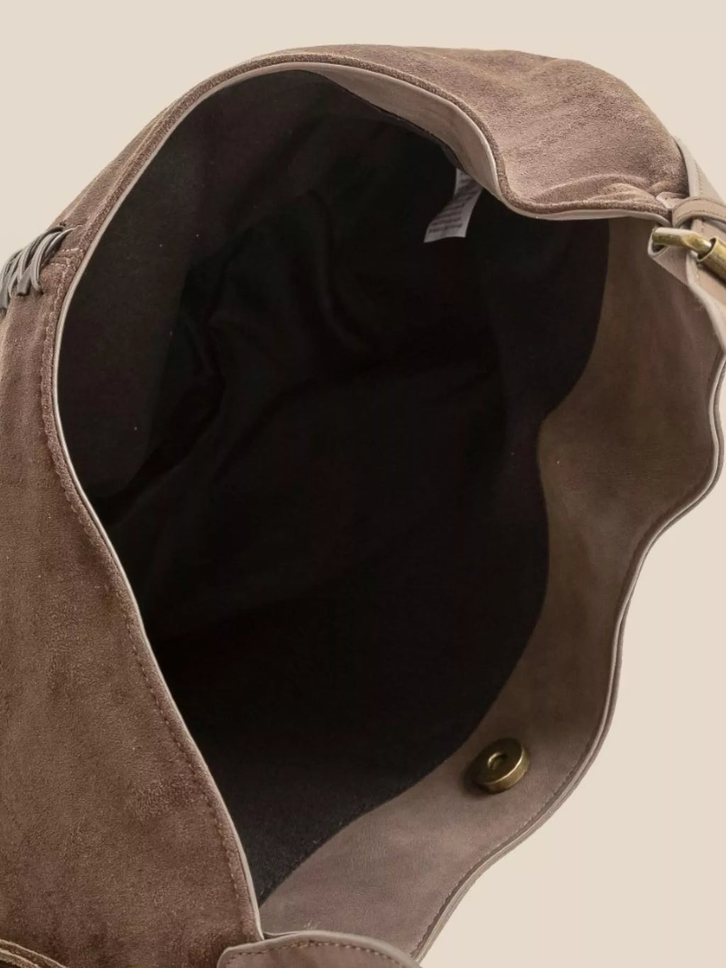 Braided Detail Hobo Shoulder Bag