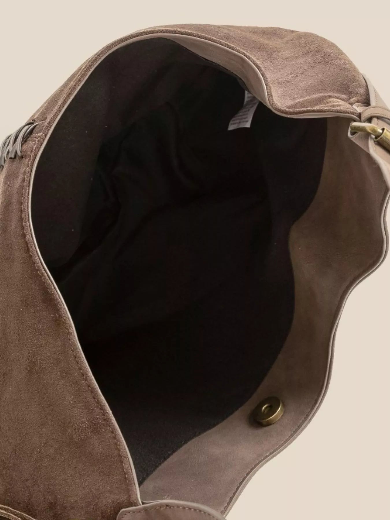Braided Detail Hobo Shoulder Bag
