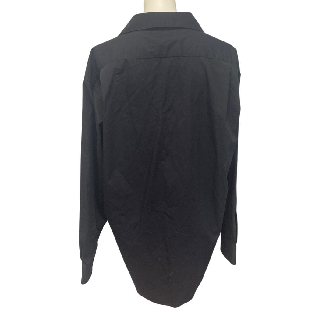 Croft & Borrow Mens Large PolyCotton Long Sleeve Button Up Shirt w Front Pocket
