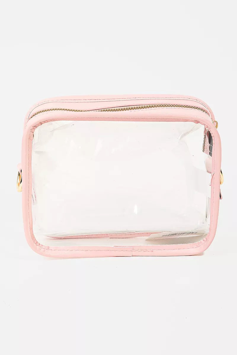 PVC Clear Rectangular Crossbody Bag