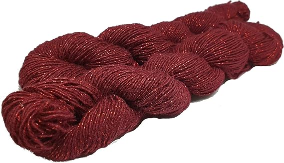 Knitsilk Sparkle Silk Yarn: Silk Shimmer Sparkle - Knit, Crochet, Weave, Baby Yarns 150 Yard 50 GR