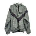 Army Mens Medium 100% Nylon Long Sleeve Full Zip Lined Jacket w Armpit Zippers