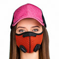Sports Mask Orange Mesh Stylish Casual Face Covering