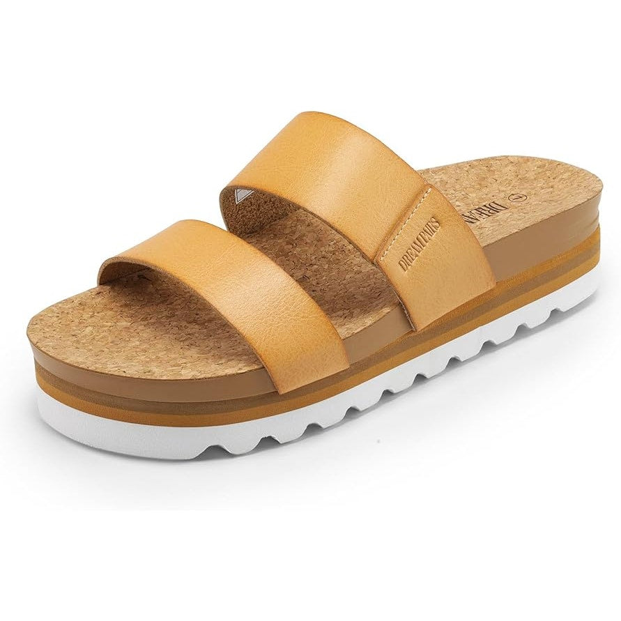 New Dream Pairs Womens Size 6 Platform Wedge Cork Cushion Arch Support Sandals