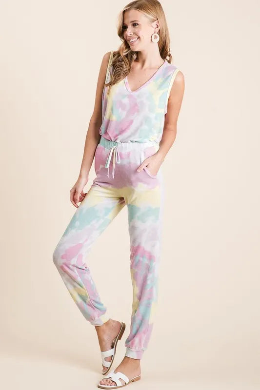 Tie Dye French Terry Casual Pants
