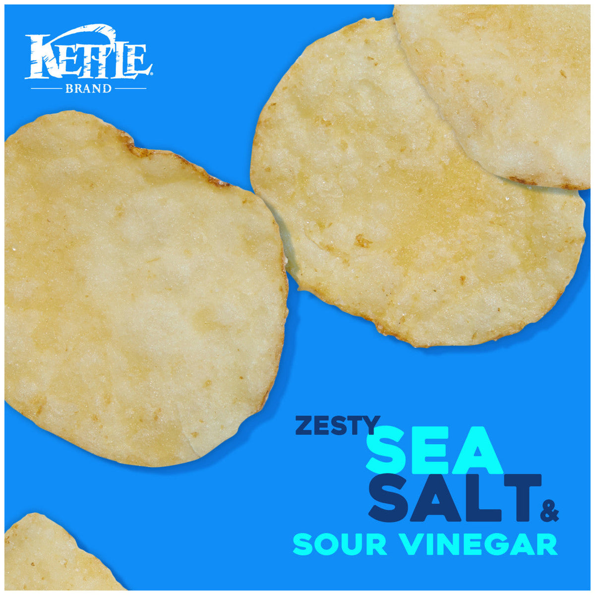 Kettle Chips Salt & Vinegar Potato Chips (15x5 Oz)