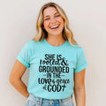 She Is Rooted & Grounded Love Grace God Tee