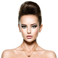 Statement Pave Rhinestone Football Necklace Set Trendy Fashion Jewelry