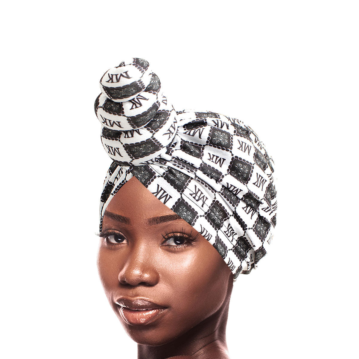 Fashion Turban Twist Knot Tall White Stylish Headwrap Accessory