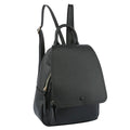Convertible Black Flap Backpack Bag – Stylish Fashion Accessory