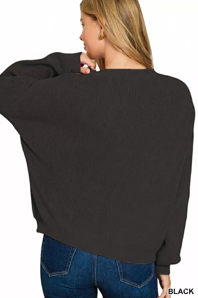 American Flag Crew Neck Sweater