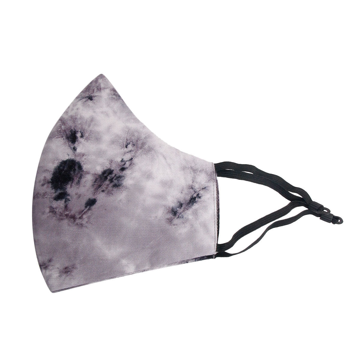 Fashion Face Mask Gray and Black Tie Dye Trendy Casual Accessory