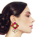 Flower Stud Earrings Multi Color Antique Stylish Statement Jewelry
