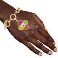 Flower Bracelet Rainbow Elegance Stylish Statement Jewelry Accessory