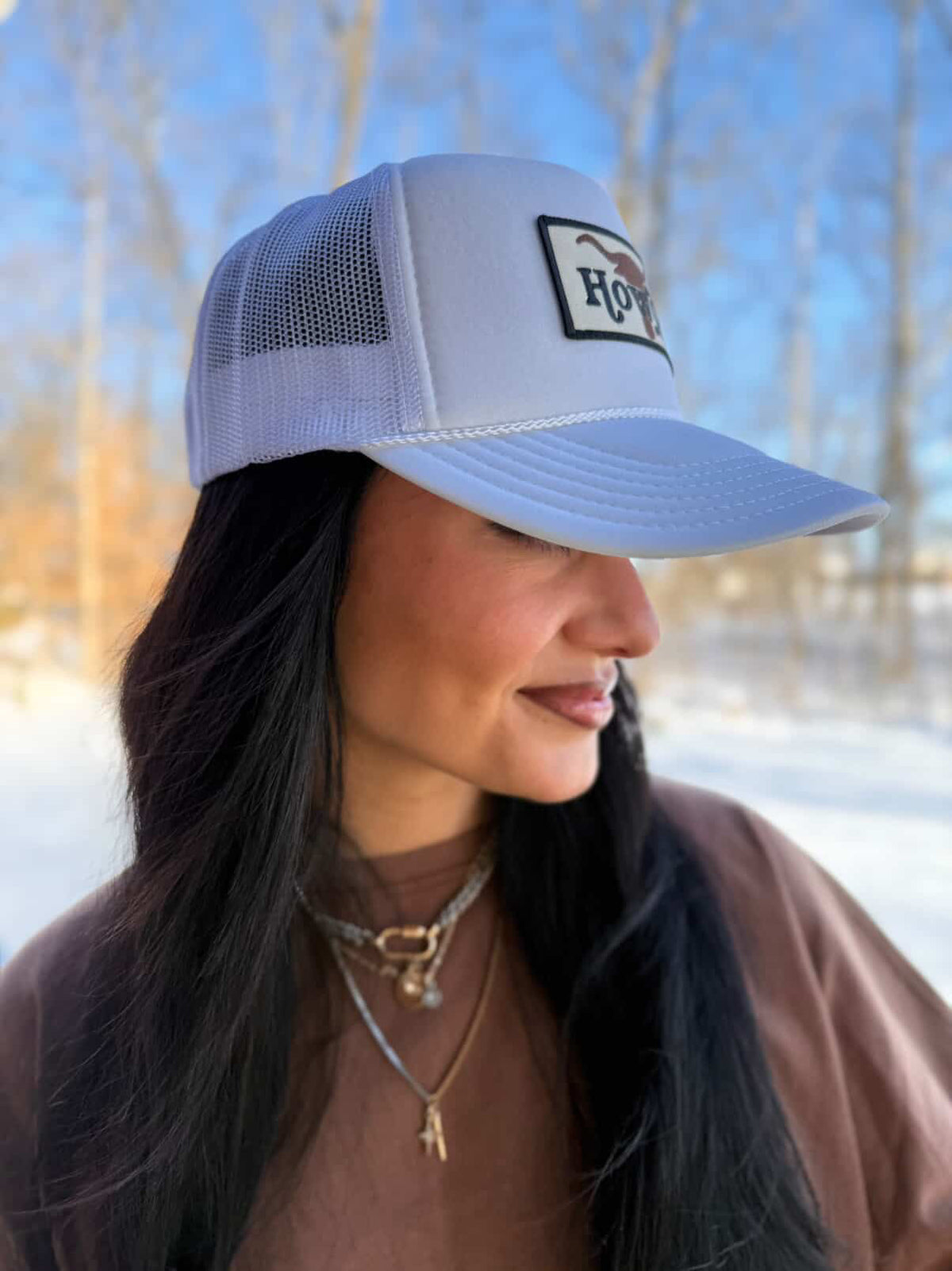 Howdy BullSkull Patch Foam Trucker Hat