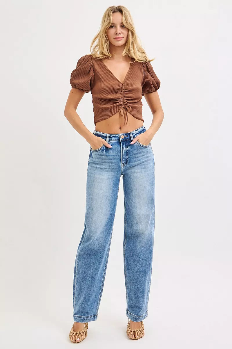 High Rise Wide Baggy Jeans
