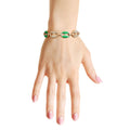 Mariner Chain Bracelet Green Gold Stylish Statement Jewelry