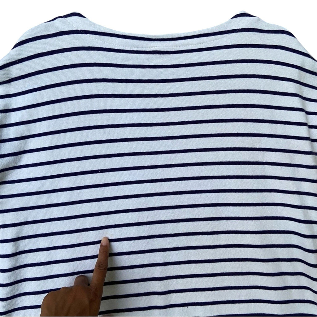 Madewell Womens Medium 100% Cotton Short Sleeve Crew Neck Striped T-Shirt Dress