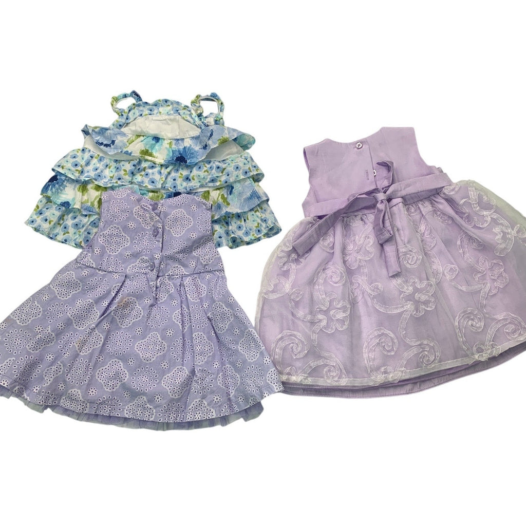 Lot of 3 Calvin Klein Gymboree Baby Girls 18 Mos Short Sleeve Floral Dresses